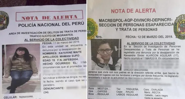 Buscan a dos adolescentes que habrían sido captadas por Facebook en Arequipa
