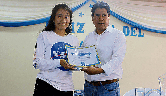 Declaran hija ilustre de Chota a ganadora de concurso de la NASA