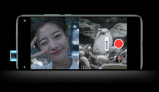 El sistema de cámara pop-up del Redmi K30 Ultra | Foto: Xiaomi
