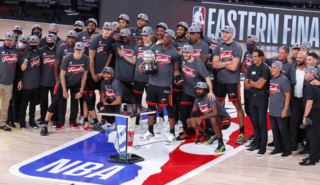 Miami Heat se proclamó campeón de la Conferencia del Este tras vencer a Boston Celtics. Foto: AFP