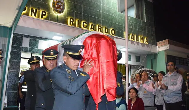 Huarochirí: comisarías rinden homenaje a PNP asesinado