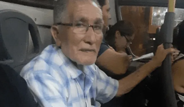 Reportan que anciano se halla perdido en San Martín de Porres. Foto: Captura de video