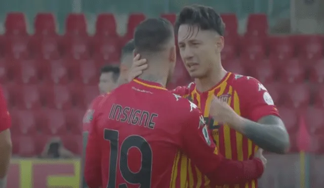 Roberto Insigne marcó el único gol del partido para Benevento. Foto: Captura YouTube