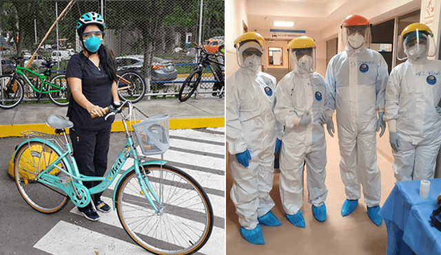 Melissa Vega doctora coronavirus Rebagliati bicicleta