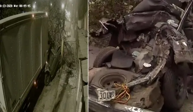 Conductor se dio a la fuga tras el accidente de tránsito. Foto: captura de América TV.
