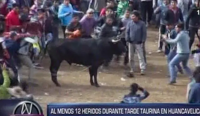 Huancavelica: Jornada taurina deja por lo menos doce heridos [VIDEO]