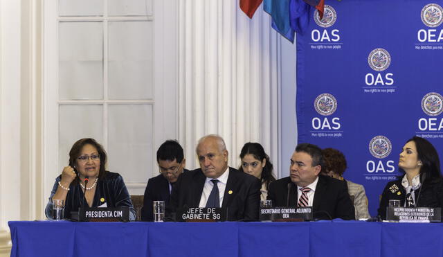 Washington: Ana María Choquehuanca pide a la OEA desplegar lucha frontal contra la violencia de género. 