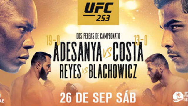 UFC 253 Adesanya vs. Costa. Foto: UFC