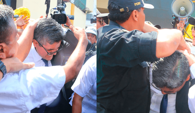 Domingo Pérez fue agredido por simpatizantes de Keiko al salir del penal [VIDEO]