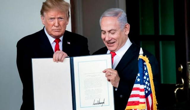 Donald Trump y Benjamin Netanhayu, primer ministro israelí. Foto: AFP.