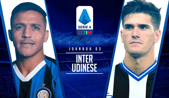 Inter de Milan enfrenta a Udinese HOY EN VIVO ONLINE por la fecha 3 de la Serie A italiana.