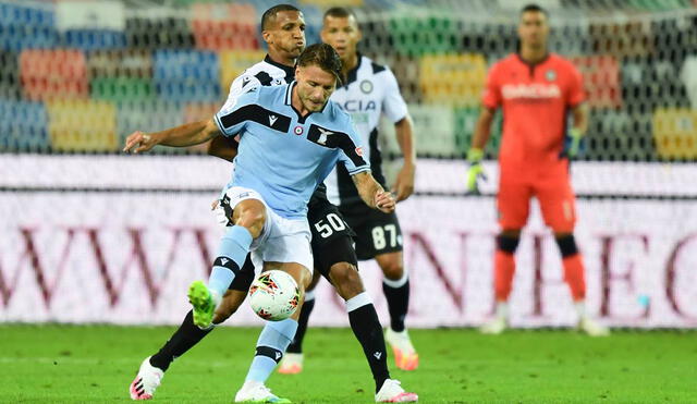 Lazio igualó 0-0 con Udinese en su último partido. Foto: AFP.