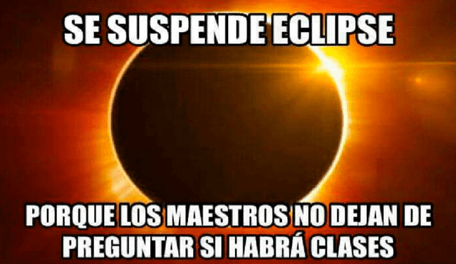 Varias usuarios crearon divertidos memes del eclipse solar total que miles de sudaméricanos verán este 2 de julio. Foto: captura