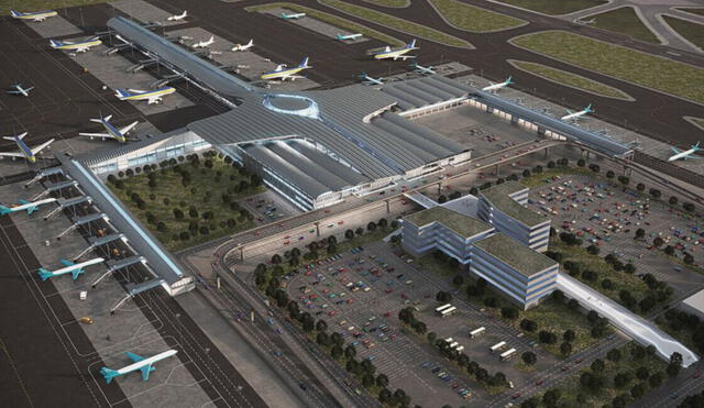 La infraestructura aeroportuaria tendrá cinco pisos. Foto: Sacyr