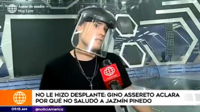 Gino Assereto se pronuncia sobre su actitud hacia Jazmín Pinedo. Foto: captura de América TV.