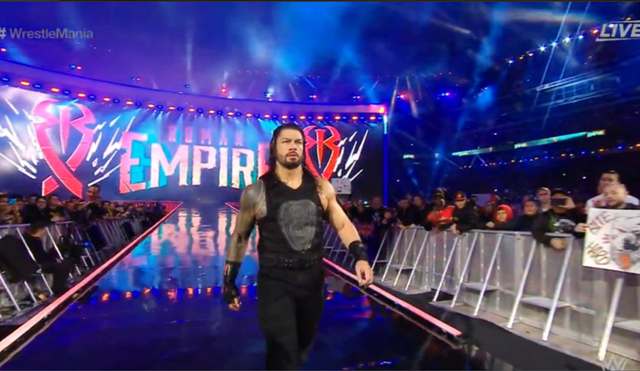 Wrestlemania 35: Roman Reigns triunfa ante Drew McIntyre con una tremenda lanza [VIDEO]