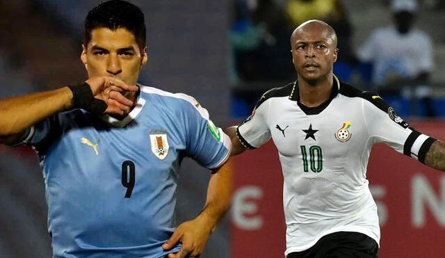 Uruguay y Ghana se enfrentaron en los cuartos de final del Mundial Sudáfrica 2010. Foto: composición GLR/AFP