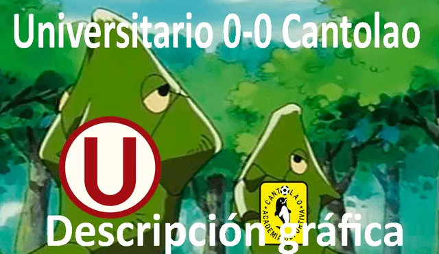 Universitario es víctima de crueles memes tras empatar 0-0 contra Cantolao en su aniversario. (FOTO: Twitter).
