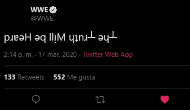 El Twitter 'hackeado' de WWE.