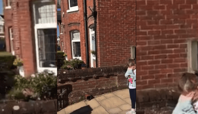 Video es viral en YouTube. Residentes de vecindario planearon la conmovedora sorpresa para la pequeña a través de un chat de WhatsApp del barrio.