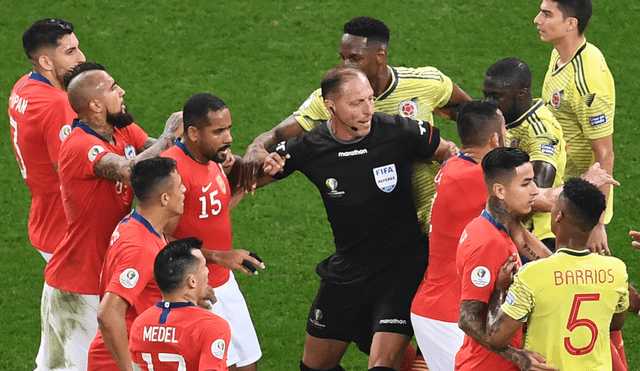 Chile y Colombia se enfrentan por los cuartos de final de la Copa América 2019.