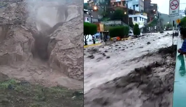 Fuertes lluvias provocaron ingreso de huaicos en Arequipa