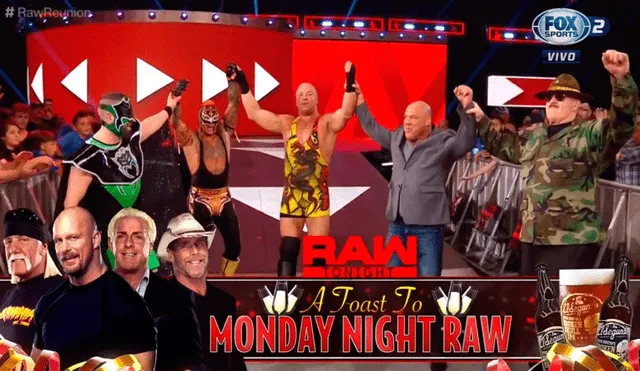 Sigue aquí EN VIVO ONLINE WWE Raw Reunion con grandes estrellas del pasado. | Foto: Fox Sports 2