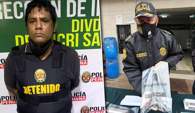 PNP muestra incautación / Detenido con armas de guerra para venta ilegal | Créditos: María Pía Ponce/URPI-GLR