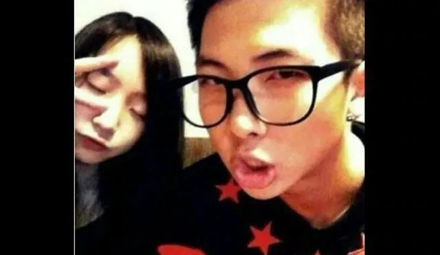 Líder de BTS, RM, junto a su hermana.