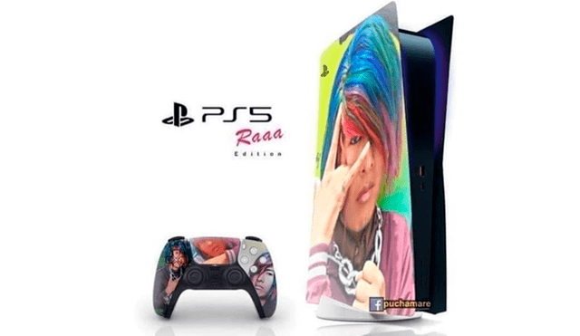 PS5 Raaa Edition, fue creado por fan y se hace viral en redes sociales. Foto: Facebook.