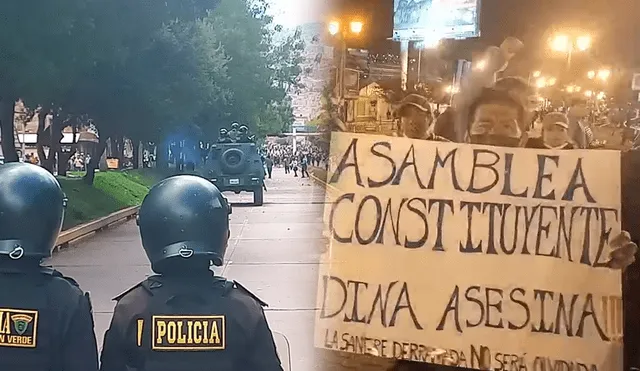 Se reavivan los enfrentamientos entre Policía y manifestantes en Cusco. Foto: composición LR/Luis Álvarez/URPI-LR