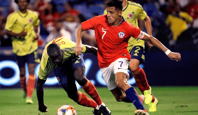 Chile igualó 0-0 con Colombia en un amistoso internacional, pero Alexis Sánchez vivió un incómodo momento previo al partido. | Foto: EFE