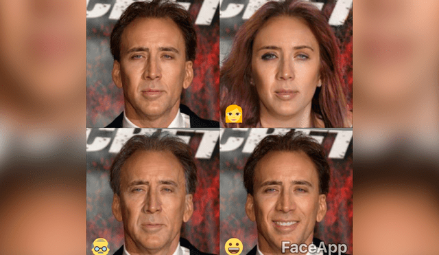 Nicolas Cage se ve divino con los filtros.