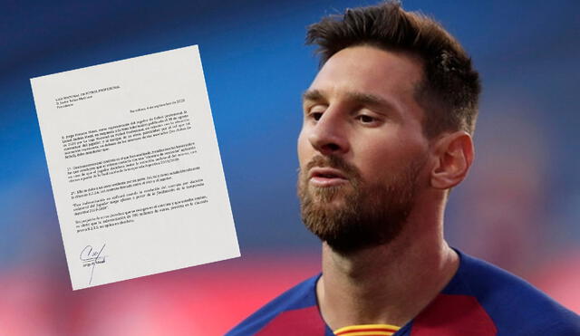 Lionel Messi responde con un comunicado la opinión de LaLiga sobre su contrato en Barcelona. Foto: EFE.