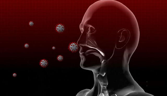 Coronavirus a punto de ingresar a las vías respiratorias de una persona. Imagen: ABCnews.