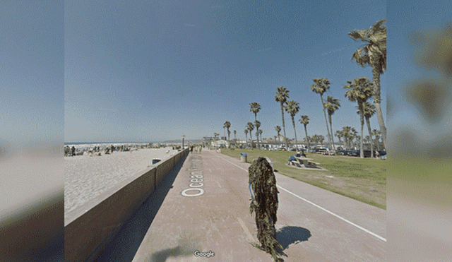 Google Maps: Las cámaras captaron a un grupo de bañistas huyendo de 'extraña criatura' de algas [FOTOS]