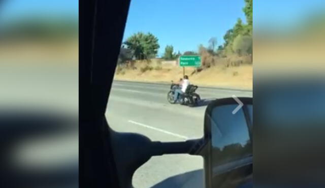Facebook: hombre sufre brutal accidente en motocicleta por frecuente error [VIDEO]