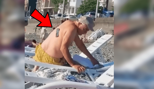 Vía Facebook. Muchos usuarios se identificaron con el protagonista del clip, quien interrumpió su plácido descanso en la playa porque pensó que le habían robado su celular.