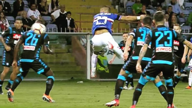 YouTube: Fabio Quagliarella convirtió sensacional gol por la fecha 3 de Serie A [VIDEO]