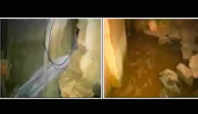 Ate: viviendas inundadas tras desborde de canal de regadío