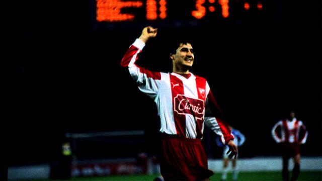 Darko Pancev anotó 34 goles con el Estrella Roja de Belgrado en la temporada 1990/1991. (Foto: Internet)