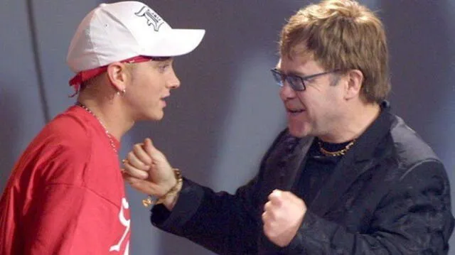 Aunque algunos señalaron que Eminem era homofóbico, Elton John siempre lo defendió. (Foto: Eminem Pro)