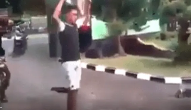 Facebook viral: filman a soldado neutralizando en segundos a joven que quiso golpearlo [VIDEO]