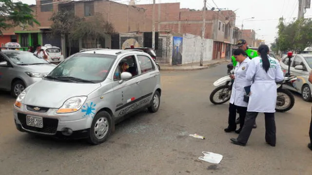 Chiclayo: taxista frustró asalto y fue baleado