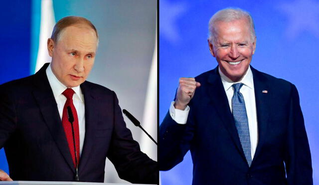 Putin ha seguido llamando a Biden como “candidato” a la Presidencia, a pesar de los recuentos de votos y los resultados de las proyecciones. Foto: Composición / AFP