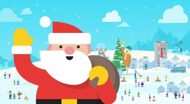 Santa Tracker es la herramienta de Google que permite ver el recorrido de Papá Noel hasta el 25 de diciembre. Foto: Google