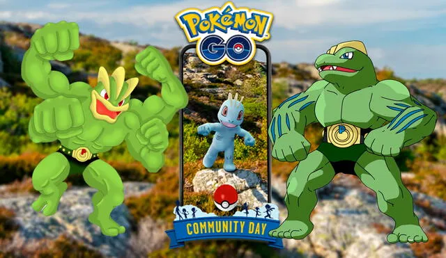 El Community Day de Machop se realizará en Pokémon GO el próximo sábado 16 de enero. Foto: Niantic - composición La República