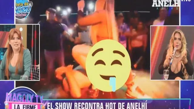 Anelhí Arias encandiló a trabajador de “Magaly TV, la firme” con sensual show