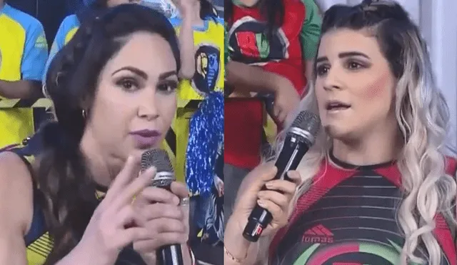 EEG: Melissa Loza y Macarena Vélez tienen fuerte cruce de palabras tras accidente en vivo