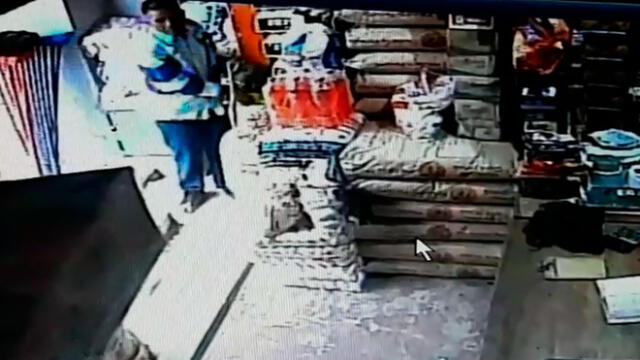 Tumbes: cámaras captan a sujeto robando en una tienda de abarrotes [VIDEO]